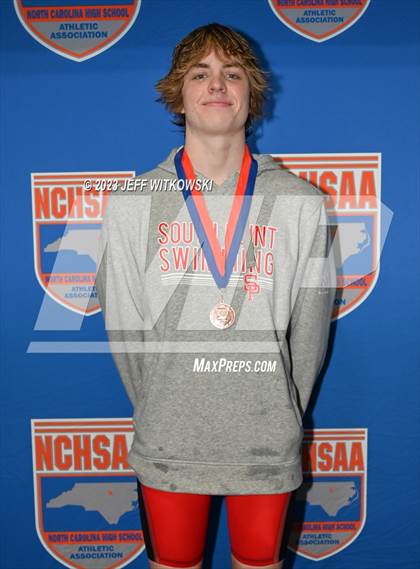 Thumbnail 2 in NCHSAA 3A State Swimming Championship Awards photogallery.