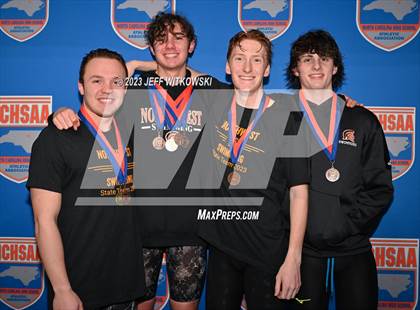Thumbnail 1 in NCHSAA 3A State Swimming Championship Awards photogallery.