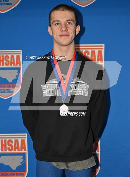 Thumbnail 2 in NCHSAA 3A State Swimming Championship Awards photogallery.