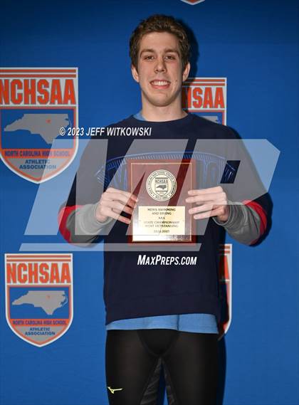 Thumbnail 3 in NCHSAA 3A State Swimming Championship Awards photogallery.