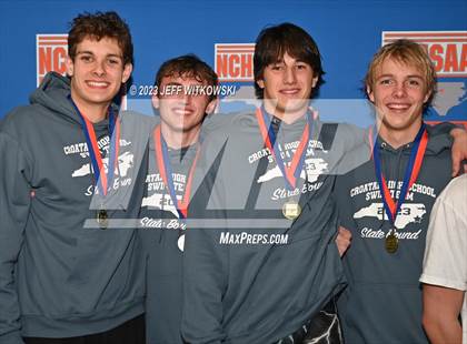 Thumbnail 2 in NCHSAA 3A State Swimming Championship Awards photogallery.