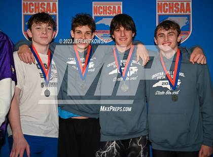 Thumbnail 2 in NCHSAA 3A State Swimming Championship Awards photogallery.