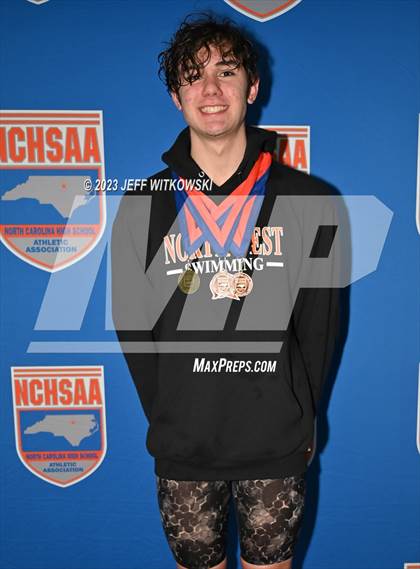 Thumbnail 2 in NCHSAA 3A State Swimming Championship Awards photogallery.