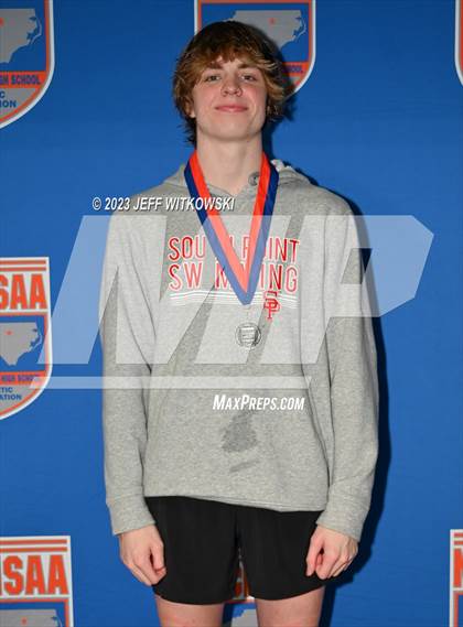 Thumbnail 3 in NCHSAA 3A State Swimming Championship Awards photogallery.