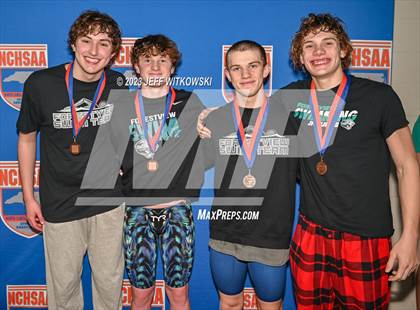 Thumbnail 1 in NCHSAA 3A State Swimming Championship Awards photogallery.