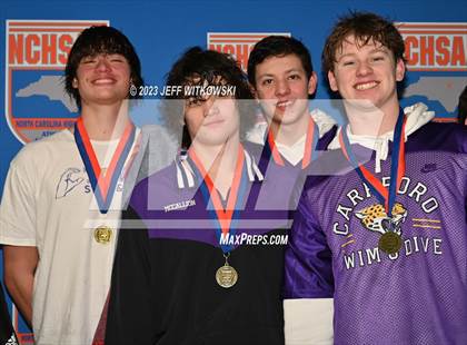 Thumbnail 3 in NCHSAA 3A State Swimming Championship Awards photogallery.