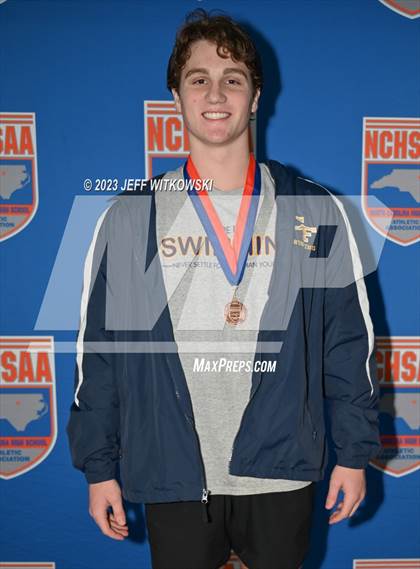 Thumbnail 1 in NCHSAA 3A State Swimming Championship Awards photogallery.