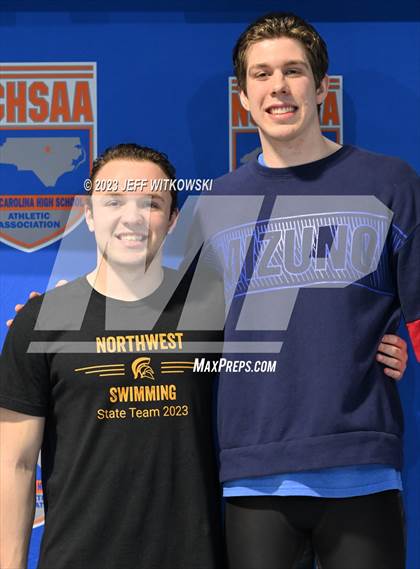 Thumbnail 3 in NCHSAA 3A State Swimming Championship Awards photogallery.