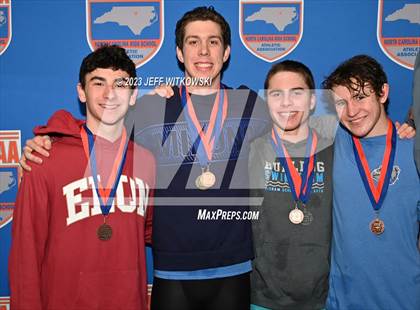 Thumbnail 1 in NCHSAA 3A State Swimming Championship Awards photogallery.
