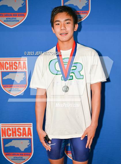 Thumbnail 1 in NCHSAA 3A State Swimming Championship Awards photogallery.