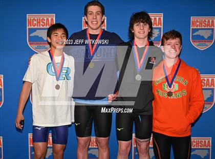 Thumbnail 3 in NCHSAA 3A State Swimming Championship Awards photogallery.
