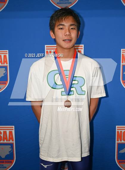 Thumbnail 2 in NCHSAA 3A State Swimming Championship Awards photogallery.