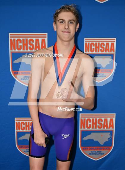 Thumbnail 1 in NCHSAA 3A State Swimming Championship Awards photogallery.