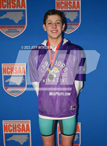 Thumbnail 3 in NCHSAA 3A State Swimming Championship Awards photogallery.