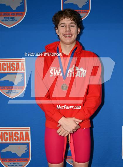 Thumbnail 2 in NCHSAA 3A State Swimming Championship Awards photogallery.