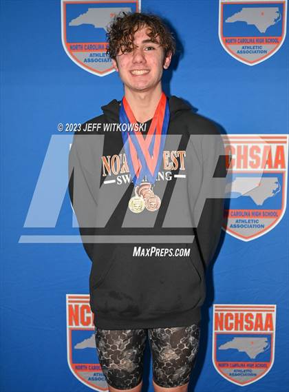 Thumbnail 3 in NCHSAA 3A State Swimming Championship Awards photogallery.