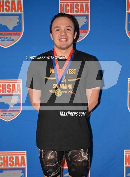 Thumbnail 2 in NCHSAA 3A State Swimming Championship Awards photogallery.