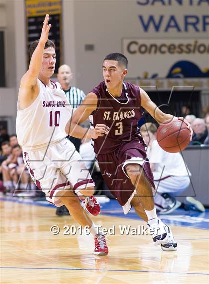 Thumbnail 1 in St. Francis vs Santa Cruz (SCCAL Championship at K.P. Arena) photogallery.