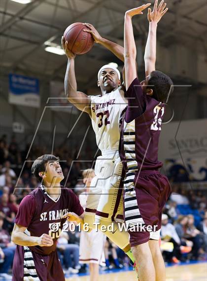 Thumbnail 1 in St. Francis vs Santa Cruz (SCCAL Championship at K.P. Arena) photogallery.