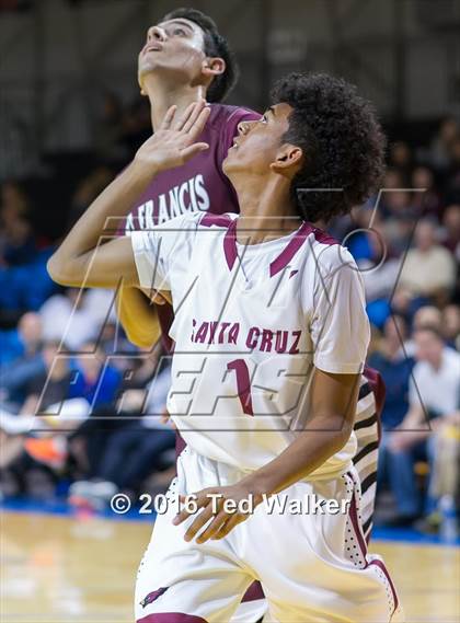Thumbnail 1 in St. Francis vs Santa Cruz (SCCAL Championship at K.P. Arena) photogallery.