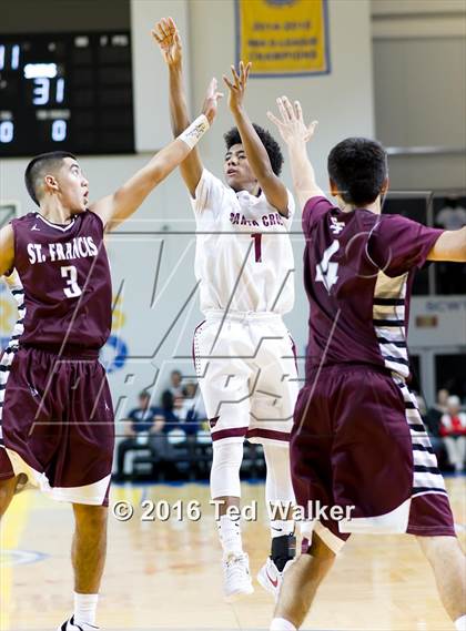 Thumbnail 1 in St. Francis vs Santa Cruz (SCCAL Championship at K.P. Arena) photogallery.