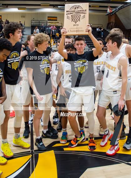 Thumbnail 1 in Desert Ridge vs Gilbert (Championship Game Welcome To The Jungle Holiday Tournament) photogallery.
