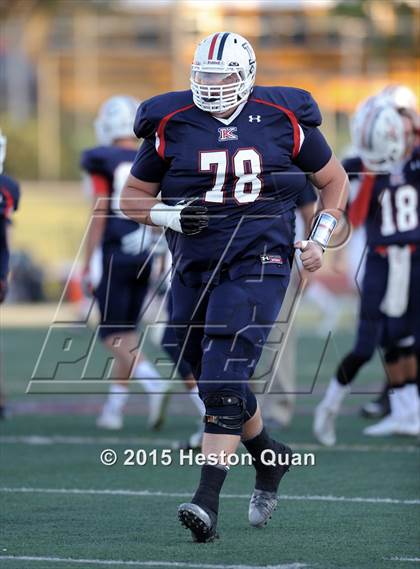 Thumbnail 2 in King (Ca.) lineman John Krahn  photogallery.