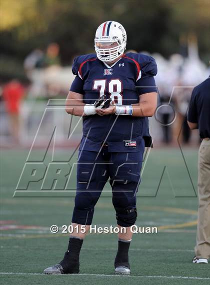 Thumbnail 3 in King (Ca.) lineman John Krahn  photogallery.