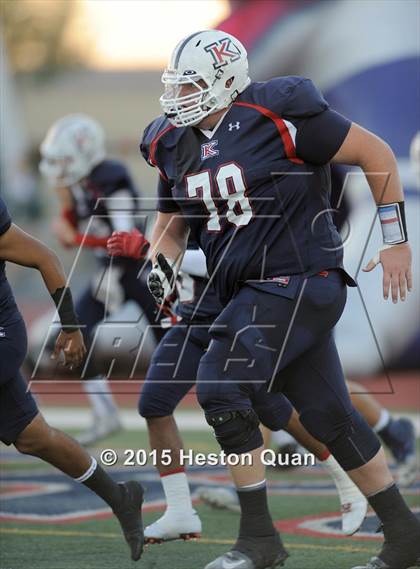 Thumbnail 2 in King (Ca.) lineman John Krahn  photogallery.
