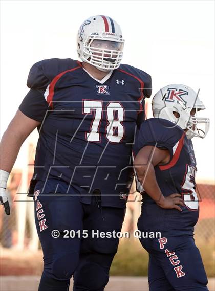 Thumbnail 2 in King (Ca.) lineman John Krahn  photogallery.