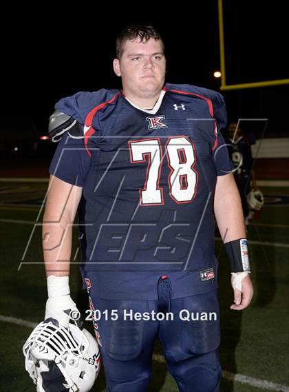 Thumbnail 1 in King (Ca.) lineman John Krahn  photogallery.