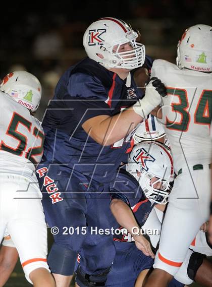 Thumbnail 1 in King (Ca.) lineman John Krahn  photogallery.