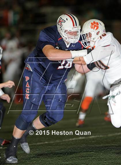 Thumbnail 1 in King (Ca.) lineman John Krahn  photogallery.