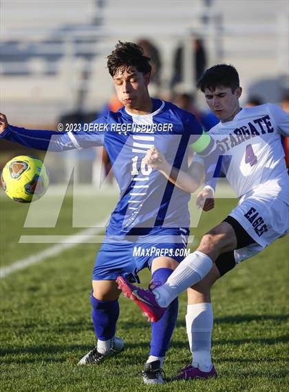 Thumbnail 1 in Fort Lupton vs Stargate School (CHSAA 3A Playoffs Rd1) photogallery.