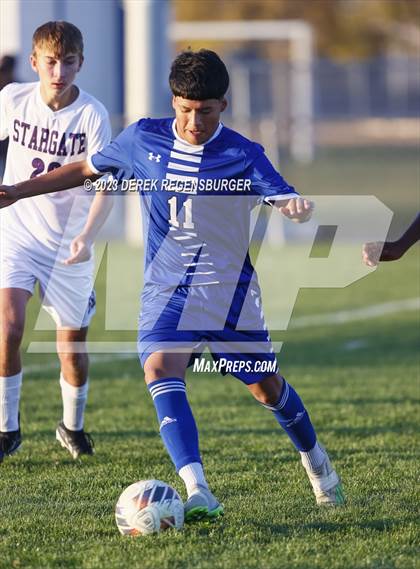 Thumbnail 1 in Fort Lupton vs Stargate School (CHSAA 3A Playoffs Rd1) photogallery.