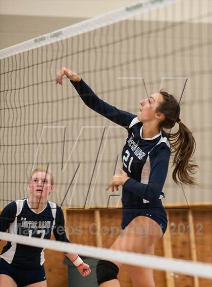 Thumbnail 3 in Notre Dame Academy vs Lincoln-Sudbury (Showcase of Champions Holyoke) photogallery.