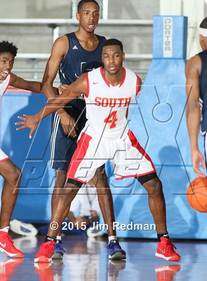 Thumbnail 2 in South Grand Prairie vs. SATCH HomeSchool (Thanksgiving Hoopfest) photogallery.