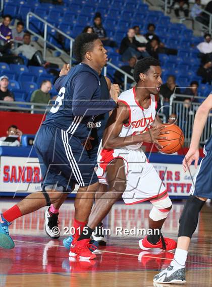 Thumbnail 3 in South Grand Prairie vs. SATCH HomeSchool (Thanksgiving Hoopfest) photogallery.