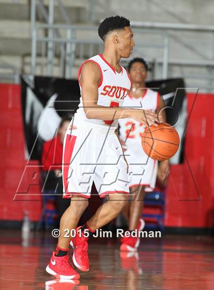 Thumbnail 3 in South Grand Prairie vs. SATCH HomeSchool (Thanksgiving Hoopfest) photogallery.