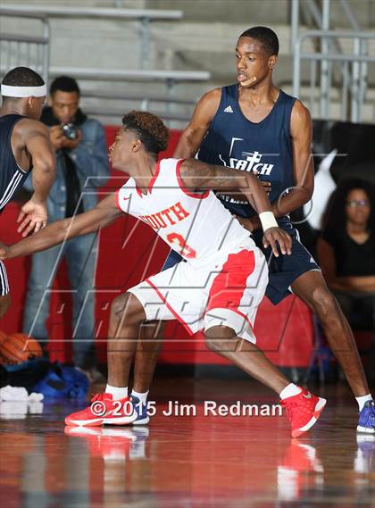 Thumbnail 2 in South Grand Prairie vs. SATCH HomeSchool (Thanksgiving Hoopfest) photogallery.