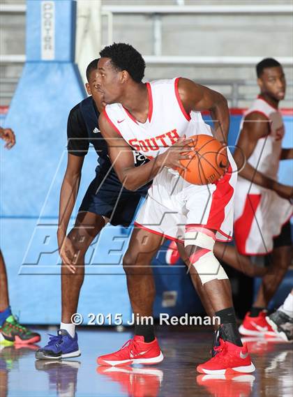 Thumbnail 2 in South Grand Prairie vs. SATCH HomeSchool (Thanksgiving Hoopfest) photogallery.
