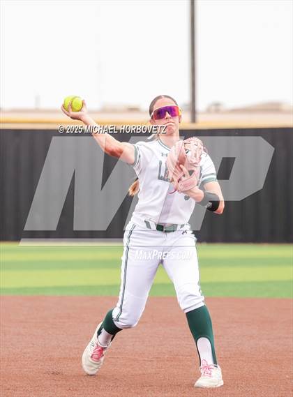 Thumbnail 3 in Lake Ridge vs. Timber Creek (UIL 6A D1 Girls Softball Bi-District) photogallery.