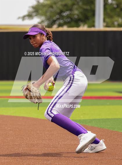 Thumbnail 2 in Lake Ridge vs. Timber Creek (UIL 6A D1 Girls Softball Bi-District) photogallery.