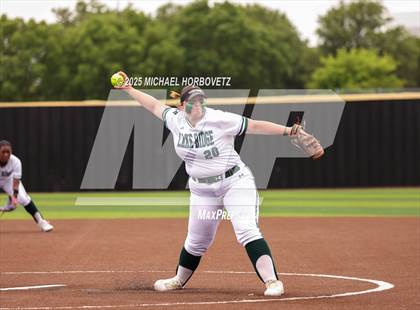 Thumbnail 3 in Lake Ridge vs. Timber Creek (UIL 6A D1 Girls Softball Bi-District) photogallery.