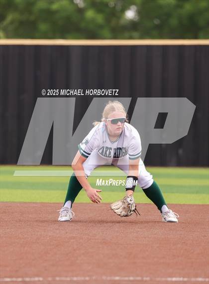Thumbnail 2 in Lake Ridge vs. Timber Creek (UIL 6A D1 Girls Softball Bi-District) photogallery.