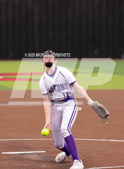 Thumbnail 3 in Lake Ridge vs. Timber Creek (UIL 6A D1 Girls Softball Bi-District) photogallery.