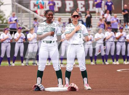 Thumbnail 3 in Lake Ridge vs. Timber Creek (UIL 6A D1 Girls Softball Bi-District) photogallery.