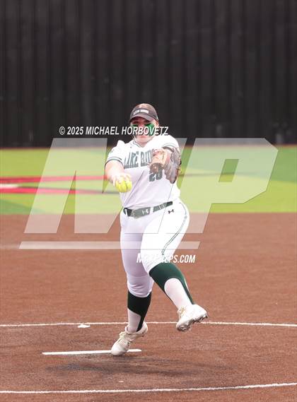 Thumbnail 1 in Lake Ridge vs. Timber Creek (UIL 6A D1 Girls Softball Bi-District) photogallery.