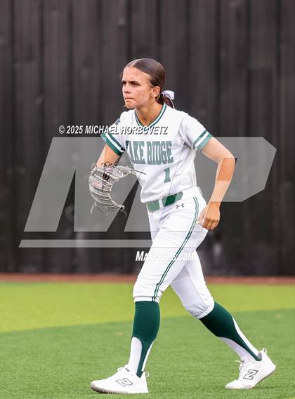 Thumbnail 1 in Lake Ridge vs. Timber Creek (UIL 6A D1 Girls Softball Bi-District) photogallery.