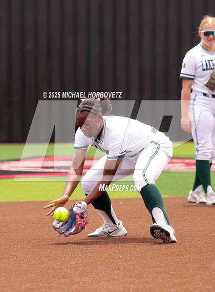 Thumbnail 1 in Lake Ridge vs. Timber Creek (UIL 6A D1 Girls Softball Bi-District) photogallery.